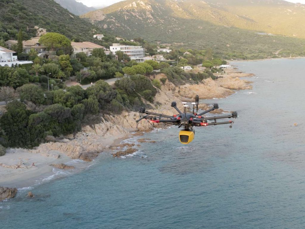 LiDAR bathymétrique hélicoptère