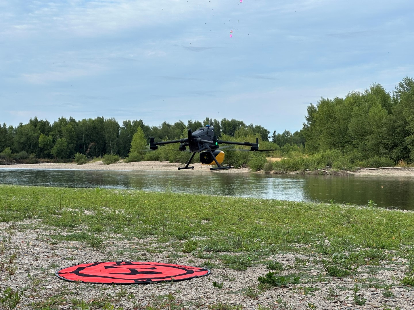 Relevé bathymétriques allier campagne LiDAR Bathymétrique HELIX 2025